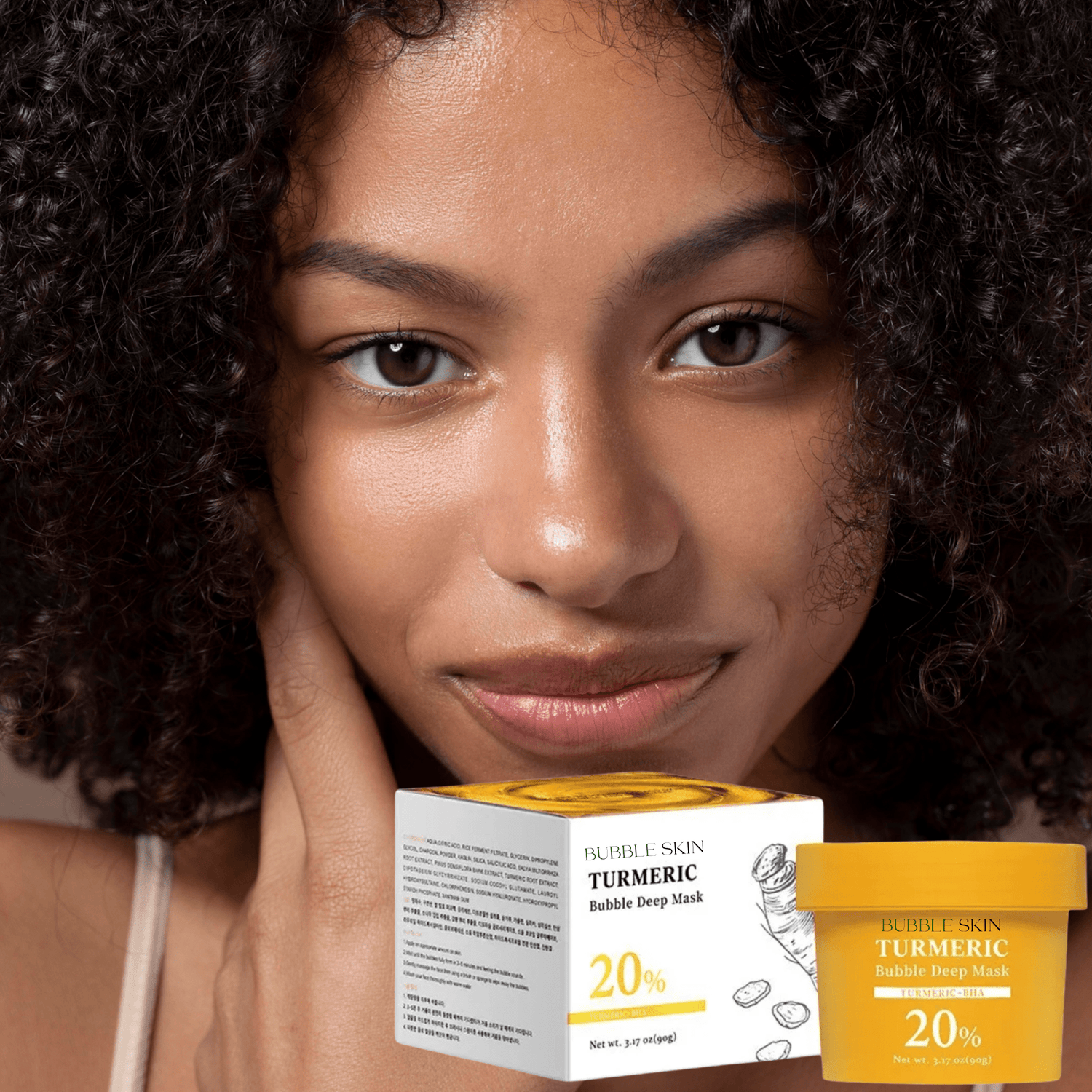 Masque moussant au curcuma - BUBBLE SKIN