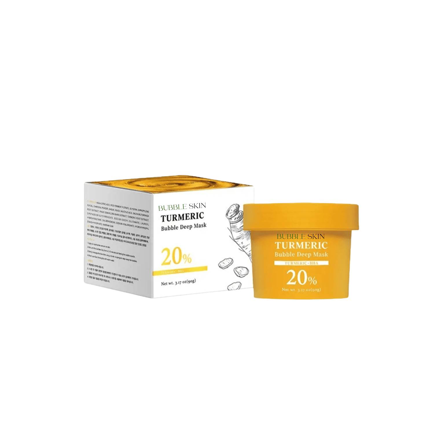Masque moussant au curcuma - BUBBLE SKIN